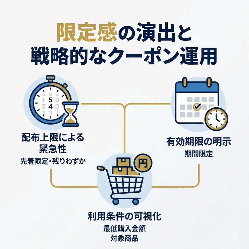 限定感の演出と戦略的なクーポン運用